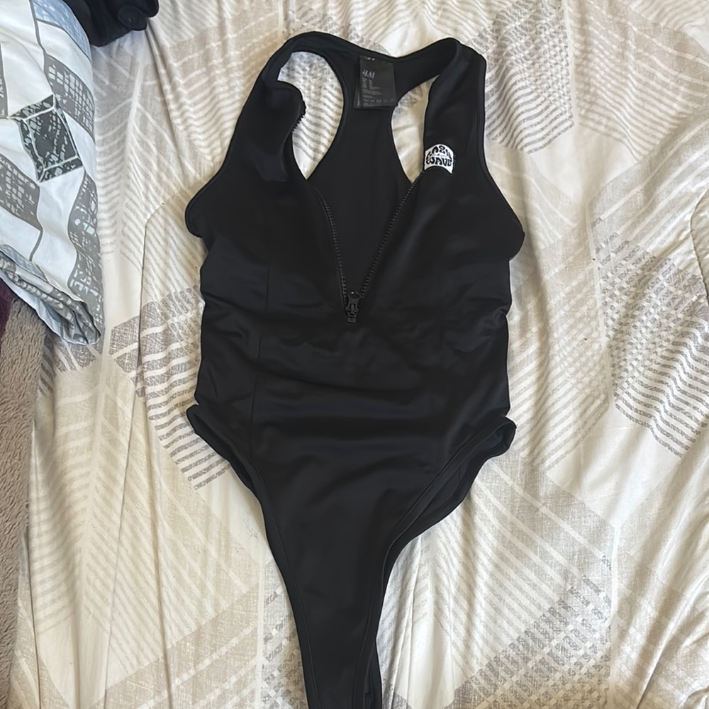 H &  M Black One-Piece Swimsuit